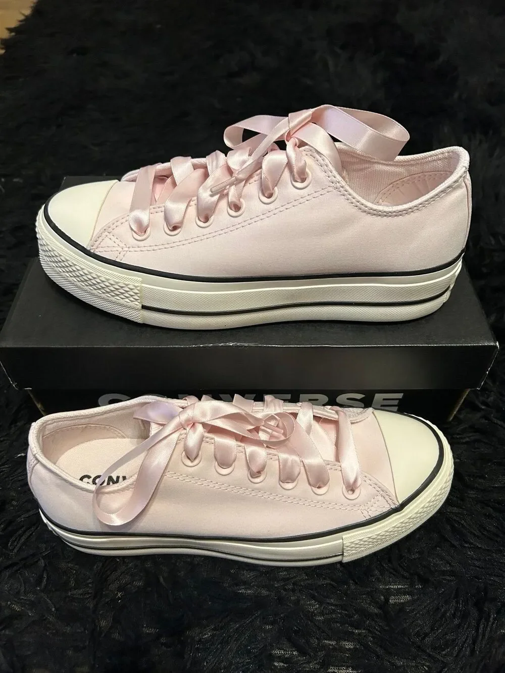 CONVERSE Ctas Lift OX pink platform shoes sneakers women’s 8 new in box